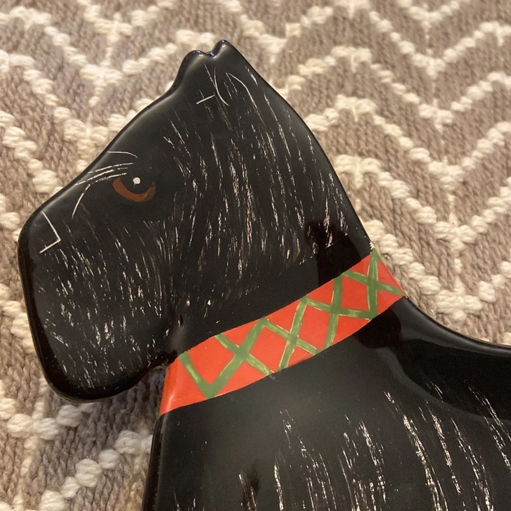 Nina Lyman Dogs by Nina Black Scottie Dog Trinket Dish